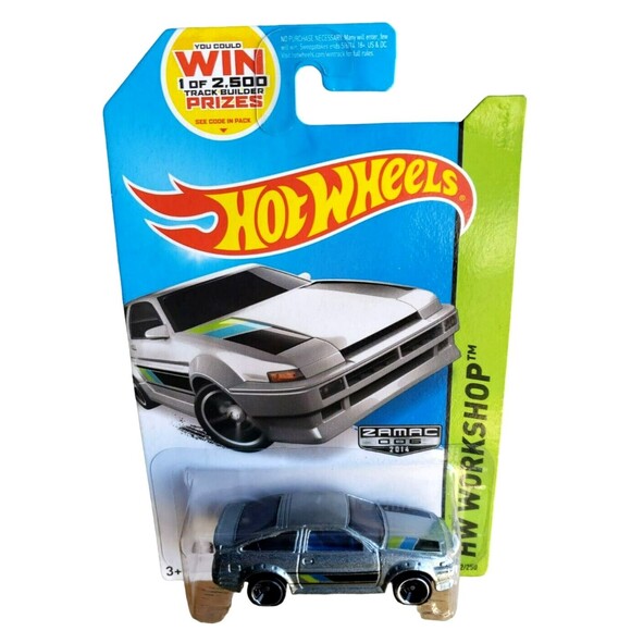 2014 Hot Wheels TOYOTA AE-86 COROLLA Silver ZAMAC 006 2014 HW Workshop #222 1:64 - Picture 4 of 14